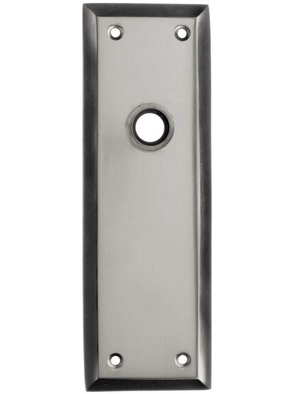 New York Forged-Brass Back Plate in Antique Pewter.